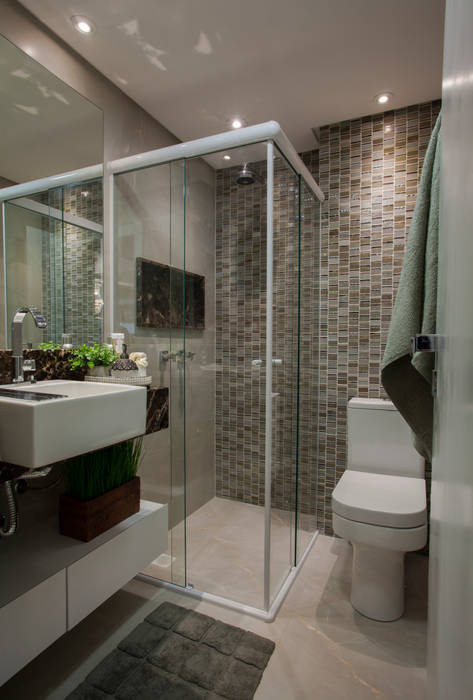 Banheiro do Casal Estúdio HL - Arquitetura e Interiores Banheiros modernos