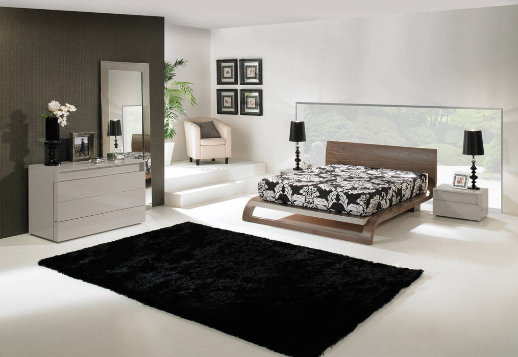 Mobiliário de quarto Bedroom furniture www.intense-mobiliario.com  Frank http://intense-mobiliario.com/product.php?id_product=3461: Quarto  por Intense mobiliário e interiores;