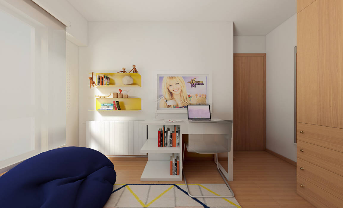 Apartamento Ikea, José Tiago Rosa José Tiago Rosa Minimalistyczny pokój dziecięcy