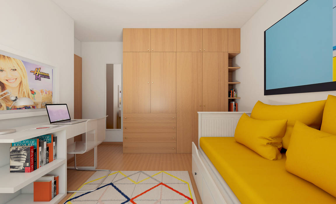 Apartamento Ikea, José Tiago Rosa José Tiago Rosa ห้องนอนเด็ก