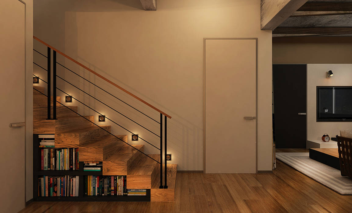 Фантазия, he.d group he.d group Industrial style corridor, hallway and stairs Wood Wood effect