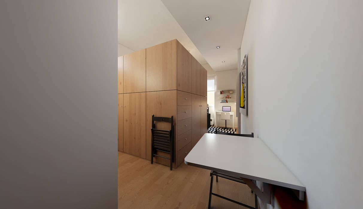 Micro Loft, José Tiago Rosa José Tiago Rosa ห้องครัว