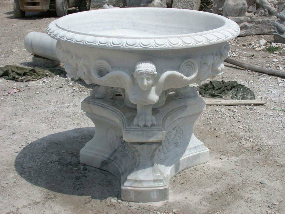 Marble Fountains Vinod Murti Museum Modern garden Marble