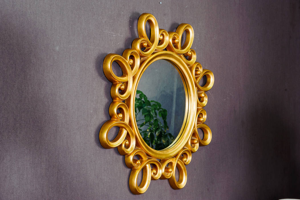 솔딘 GOLD SWIRL MIRROR, 빛나는닷컴 빛나는닷컴 Nhà phong cách kinh điển Homewares