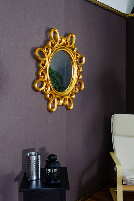 솔딘 GOLD SWIRL MIRROR, 빛나는닷컴 빛나는닷컴 Classic style houses Homewares