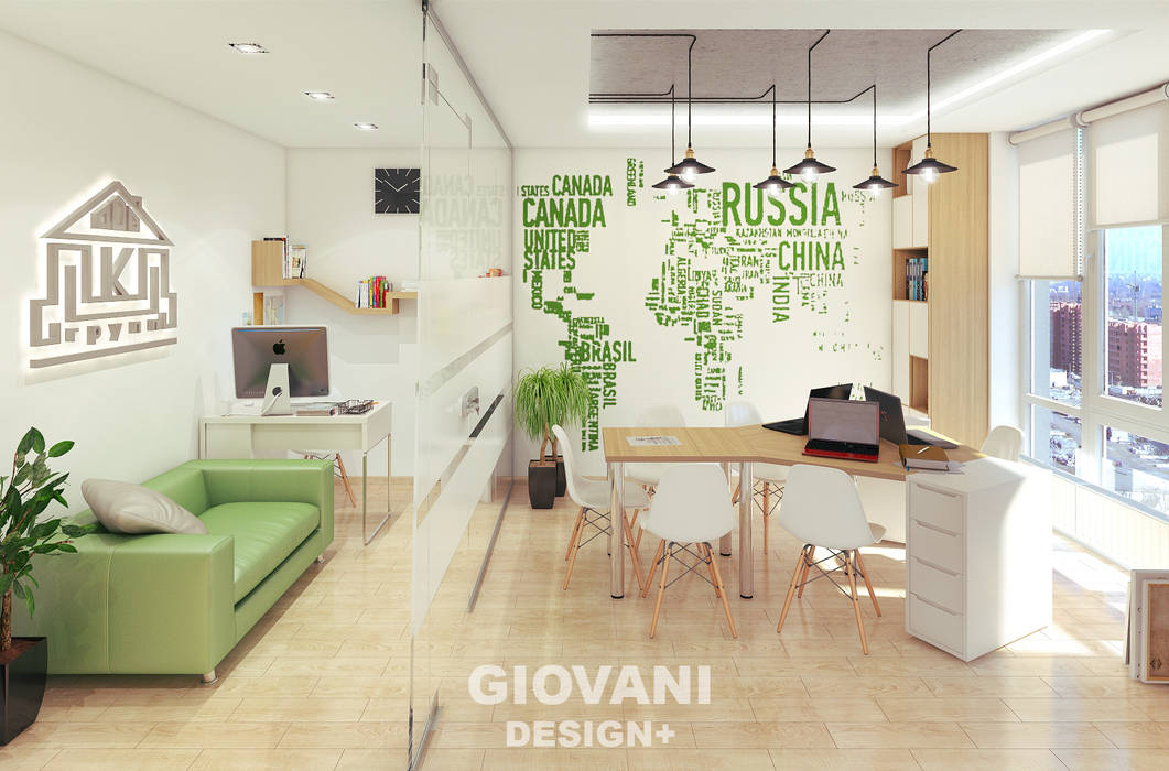 Офис "Декодар", Giovani Design Studio Giovani Design Studio Рабочий кабинет в стиле лофт