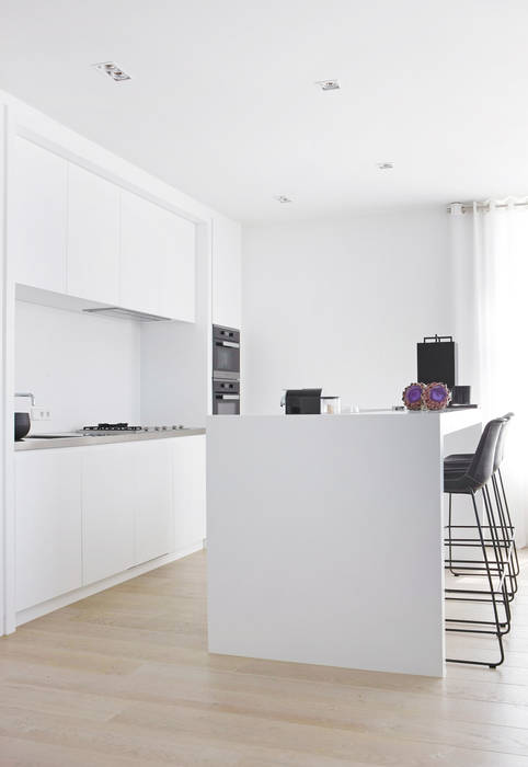 Appartement aan Zee Grego Design Studio Moderne keukens