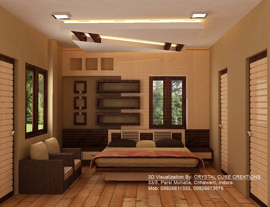 a bed room project , M Design M Design Спальня в стиле модерн