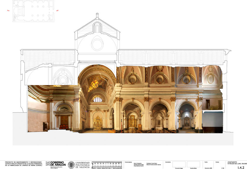 Sanierung von die Kirche “Inmaculada de Linares de Mora”, Spanien., Pizzeghello - Architekten Berlin Pizzeghello - Architekten Berlin 地中海風 家