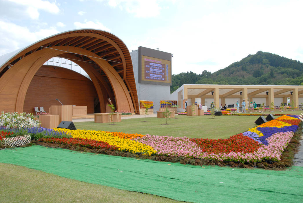 第64回全国植樹祭お野立所, 杵村建築設計事務所 杵村建築設計事務所 商業空間 スタジアム