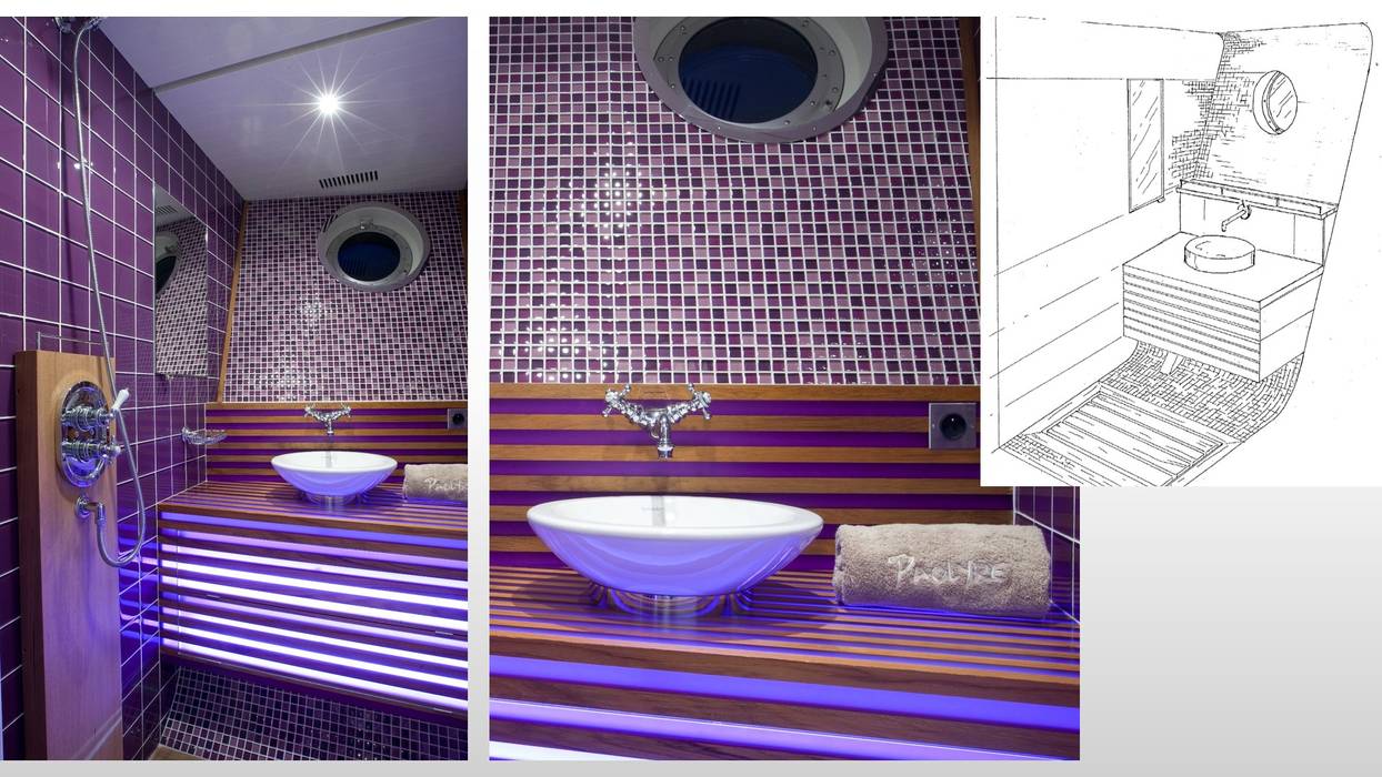 Yatch - Les Sables-d'Olonne, ARCHITECTURAL DECO ARCHITECTURAL DECO Salle de bain moderne