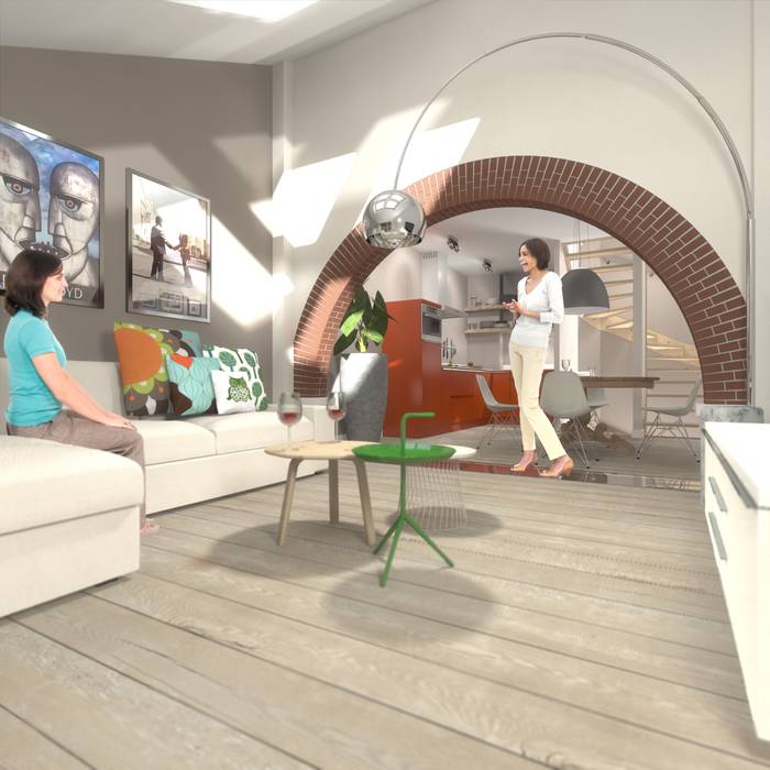 Wonen in de ijzergieterij: industriële woonkamer door ... Wonen in de ijzergieterij: industriële woonkamer door ...