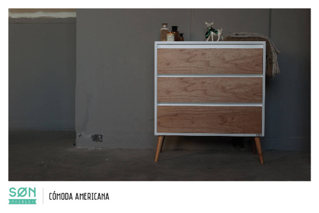 Comoda Americana SØN Muebles Dormitorios escandinavos Placares y cómodas