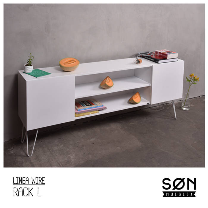 Rack Wire L SØN Muebles Salones minimalistas Aparadores y vitrinas