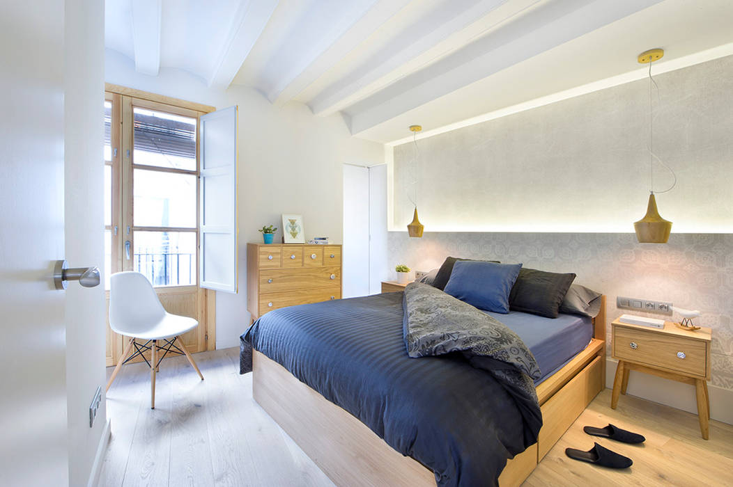 Cambio sena por mediterráneo dormitorios de estilo moderno de egue y