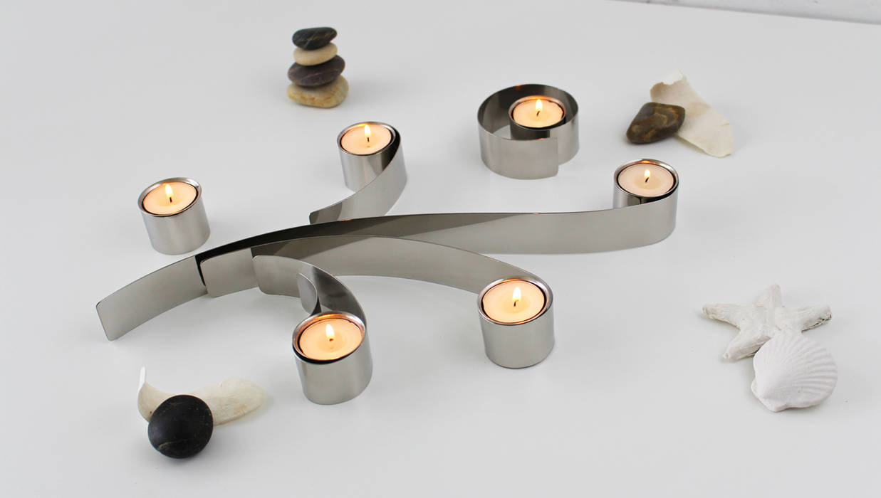 Swirl Tealight Holder, HeadSprung Ltd HeadSprung Ltd Ruang Makan Modern Accessories & decoration