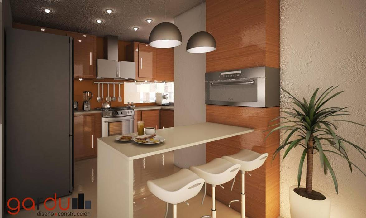 Proyecto J + L, GarDu Arquitectos GarDu Arquitectos Modern style kitchen