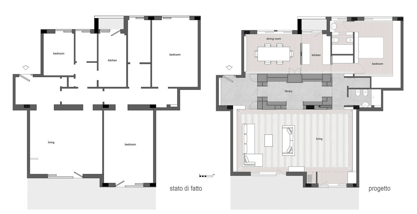 Appartamento Zona Vaticano - Roma, in&outsidesign in&outsidesign Walls