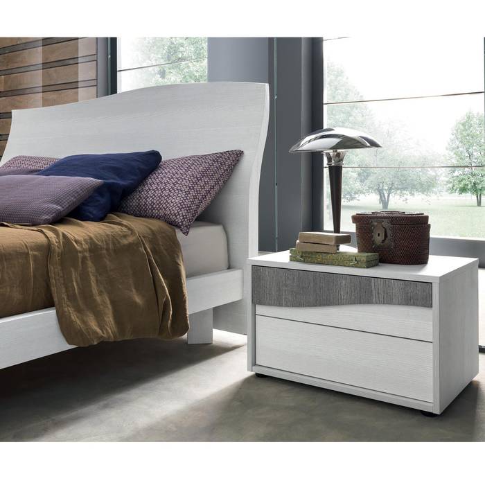 'Wave' design bedroom night stand homify Moderne Schlafzimmer MDF Nachttische