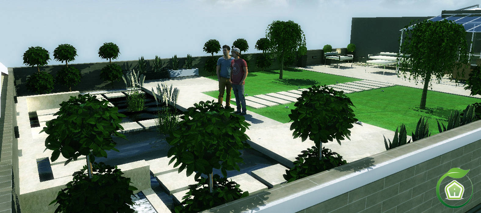 Esterni e giardini, 3d Casa Design 3d Casa Design Taman Modern