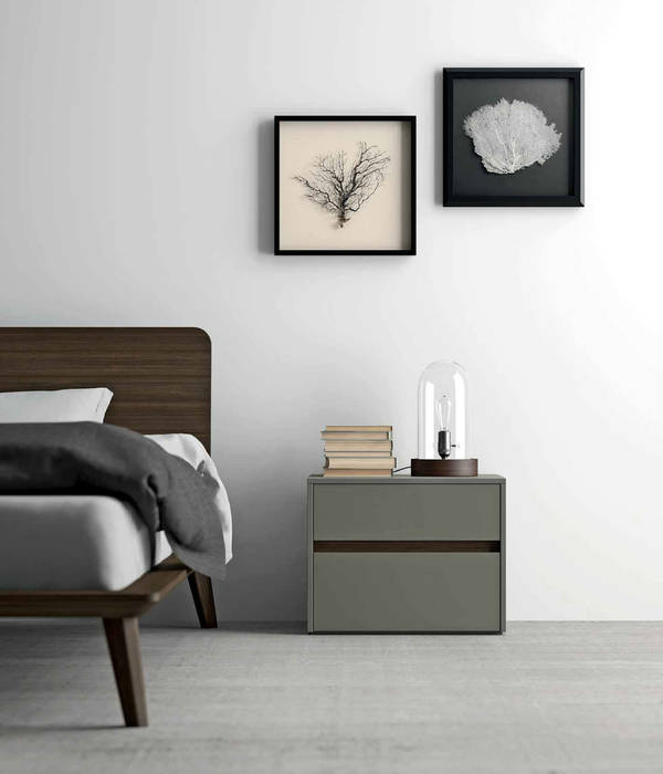 Modern design bedside cabinet 'Zip' by Dall'Agnese homify Modern style bedroom MDF Bedside tables