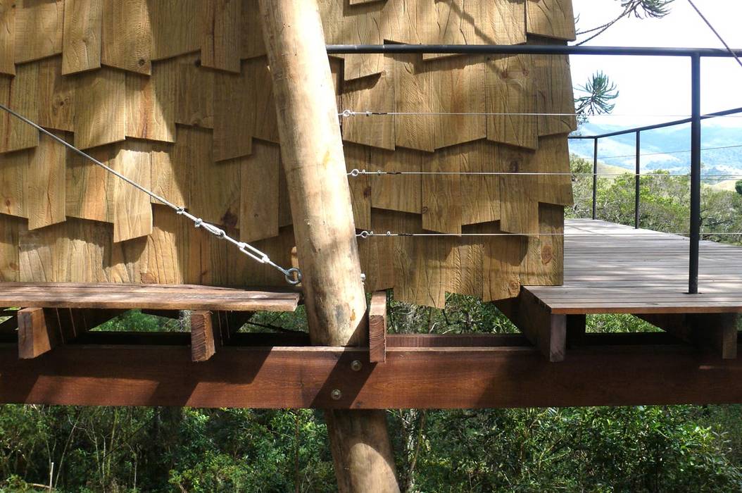 Casa Dois Casais, Cabana Arquitetos Cabana Arquitetos Casas de estilo rústico Madera Acabado en madera