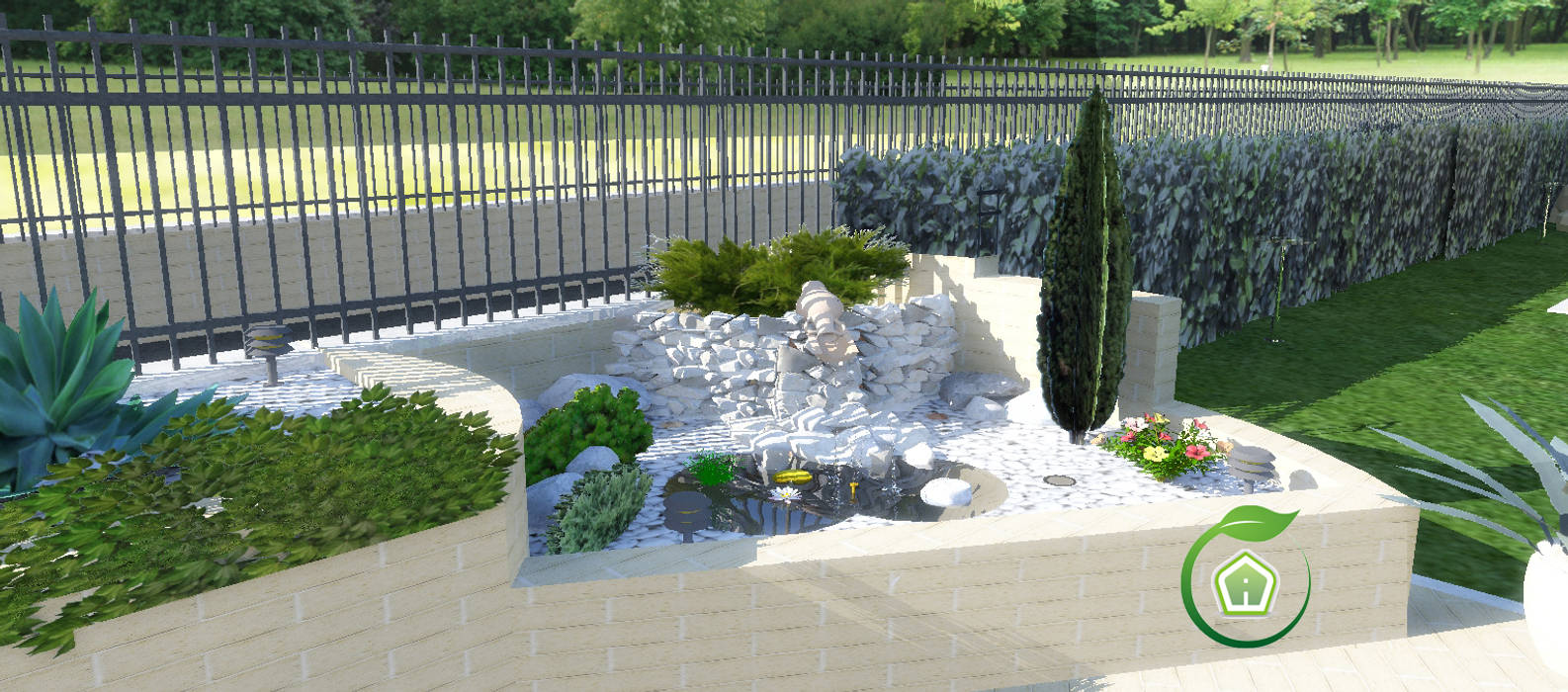 Esterni e giardini, 3d Casa Design 3d Casa Design Taman Modern
