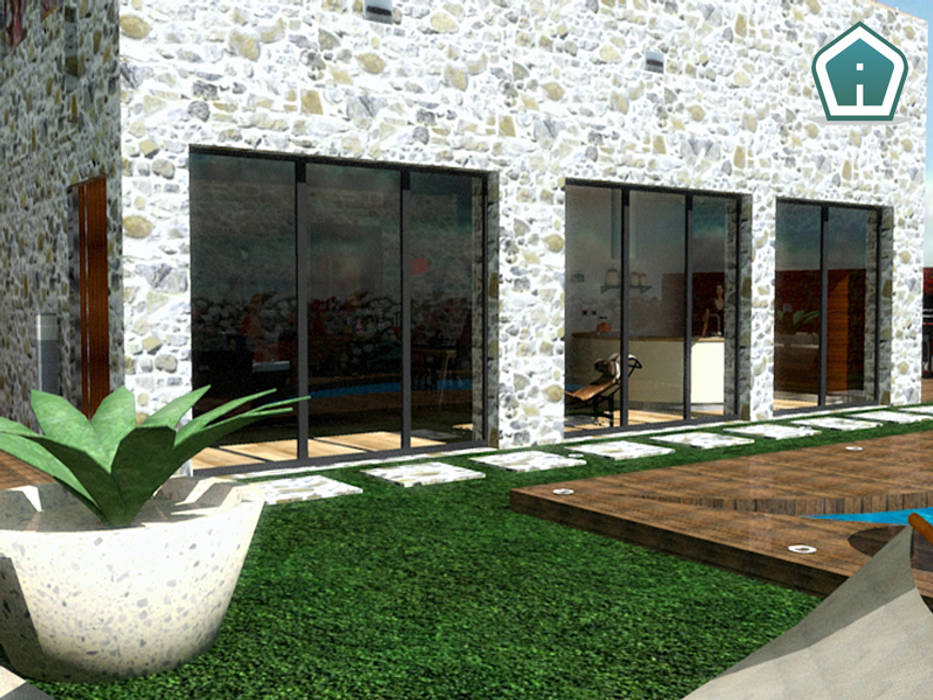 Esterni e giardini, 3d Casa Design 3d Casa Design Rumah Modern