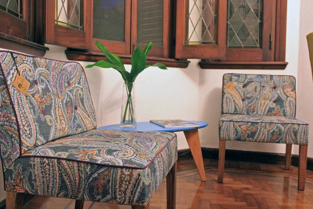 Estantería Leila y Sillón individual Etiopía, Muebla Muebla Modern living room