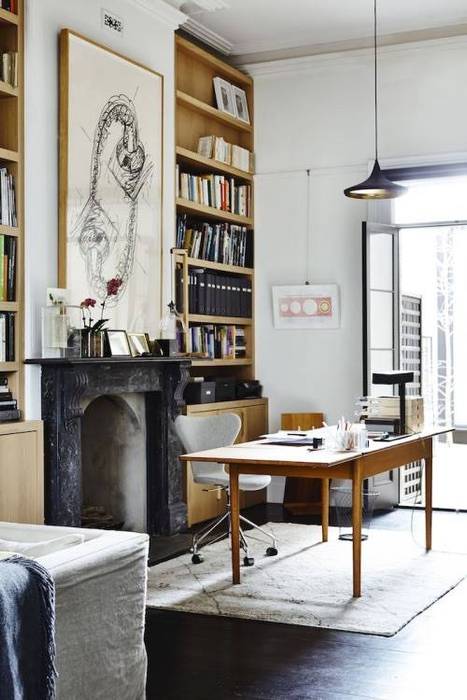 Espacios decorados by Wallart Стены и пол в стиле модерн от CUSTOMS handmade Модерн