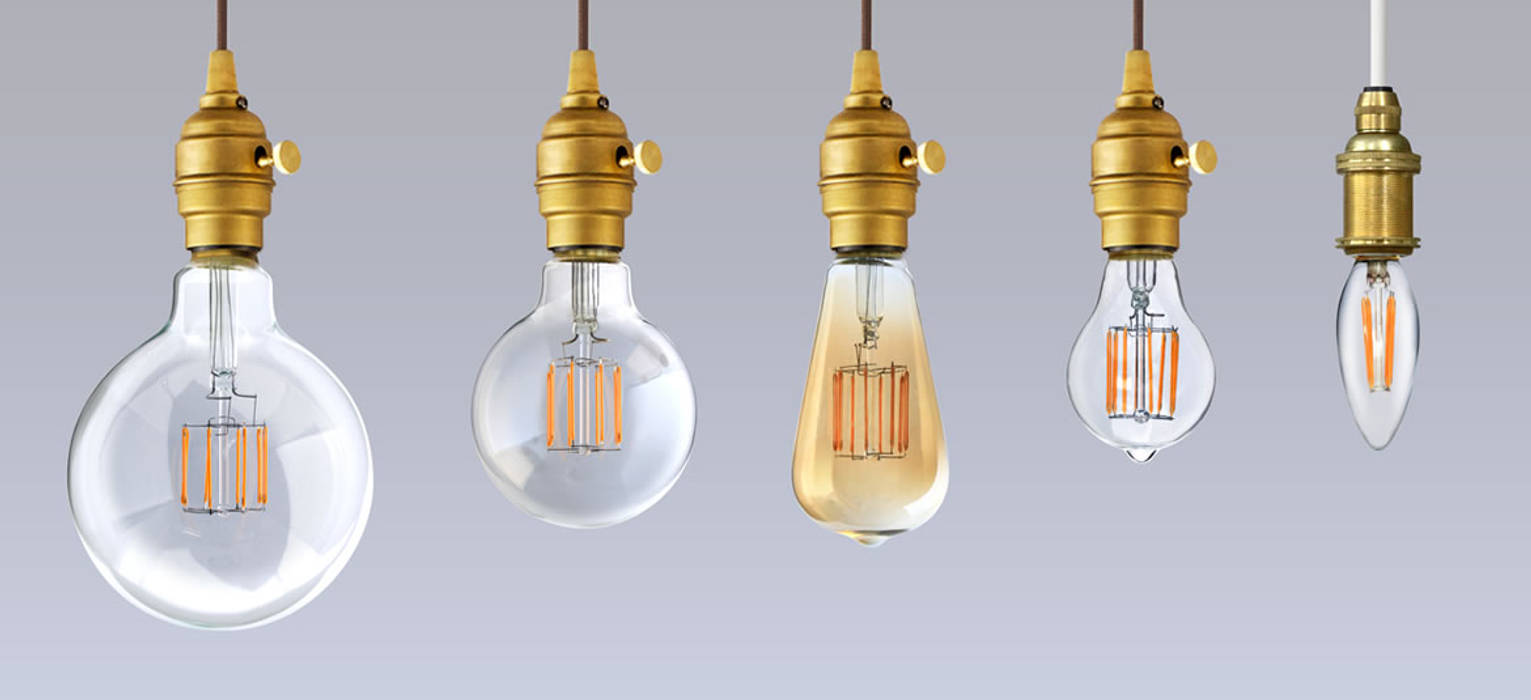 フィラメントLED電球「Siphon」 Filament LED bulb "Siphon", Only One Only One Ruang Keluarga Gaya Industrial Lighting