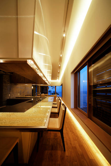 floating, 大井立夫設計工房 大井立夫設計工房 Modern kitchen