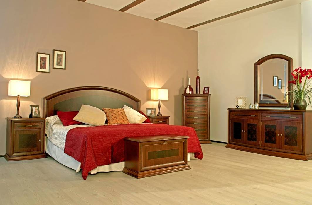 Recámara Córdoba Muebles Maple Dormitorios clásicos Camas y cabeceras