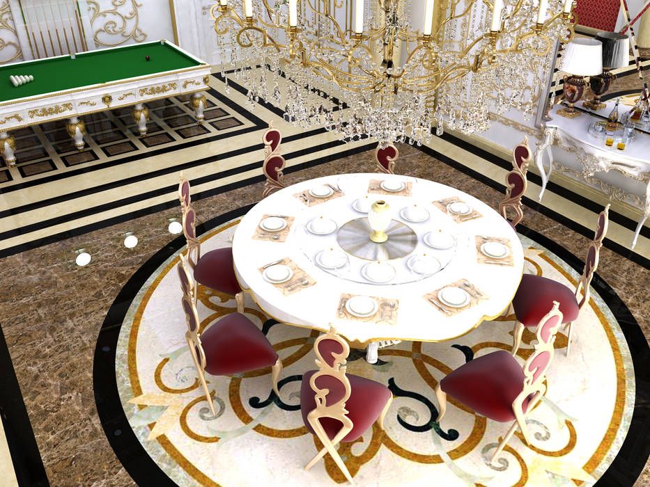 VIP Yemek salonu - Türkmenistan, Abb Design Studio Abb Design Studio İç bahçe İç Dekorasyon