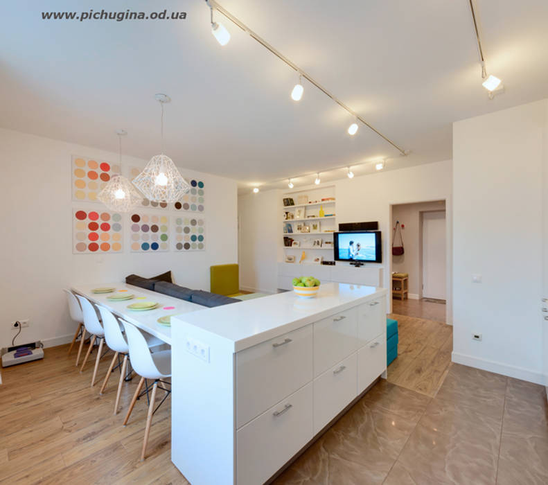Квартира-студия для молодой семьи, Tеtіana Pichugina Tеtіana Pichugina Кухня в скандинавском стиле