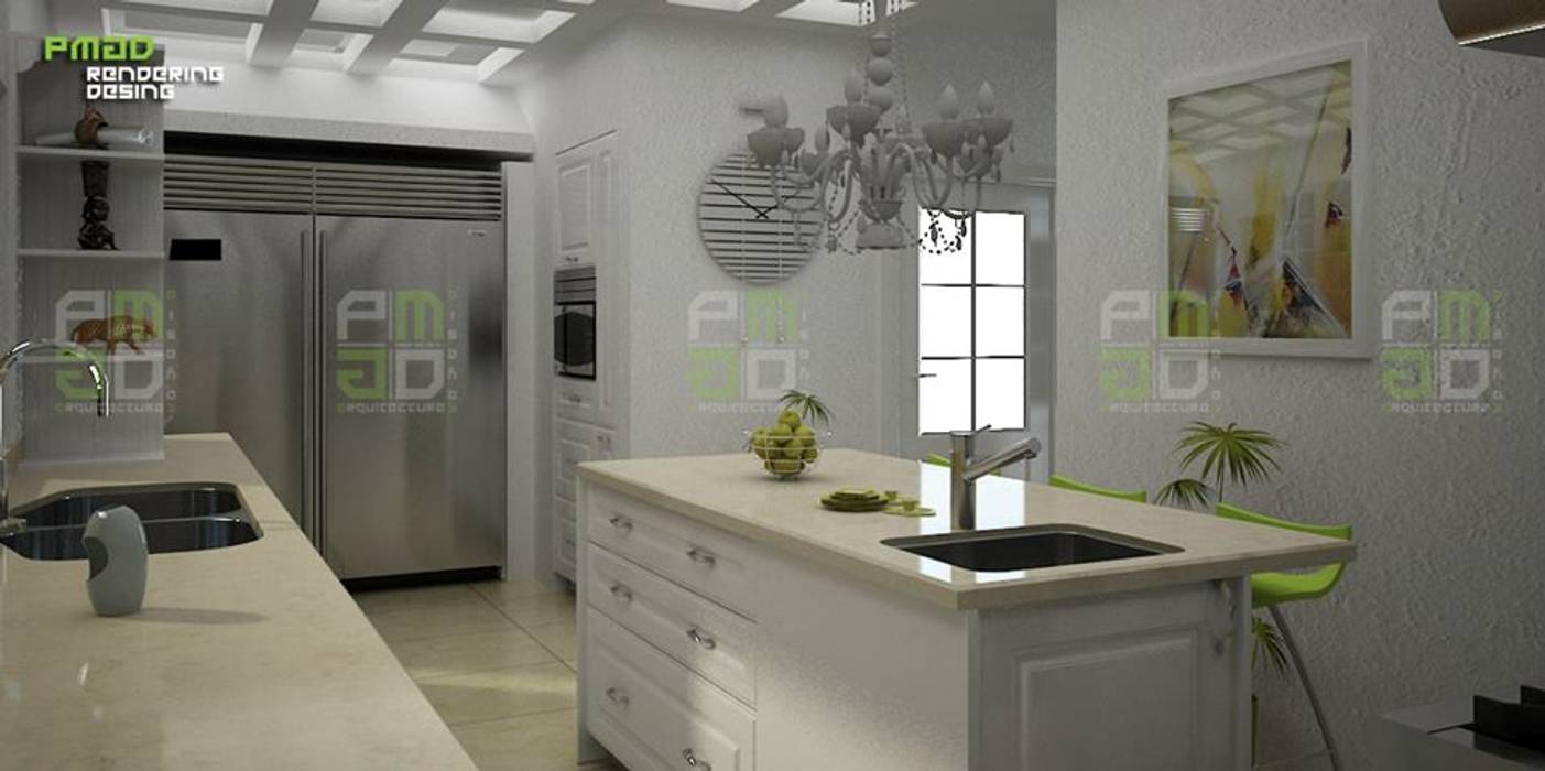 COCINAS Y MUEBLES PARA CLOSET REALIZADOS, PM ARQUITECTURA Y DISEÑO, S.A. DE C.V. PM ARQUITECTURA Y DISEÑO, S.A. DE C.V. Cocinas modernas