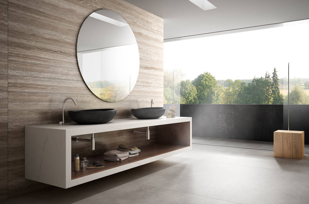 Essenziale, Dughiero studio Dughiero studio Tường & sàn phong cách tối giản Wall & floor coverings