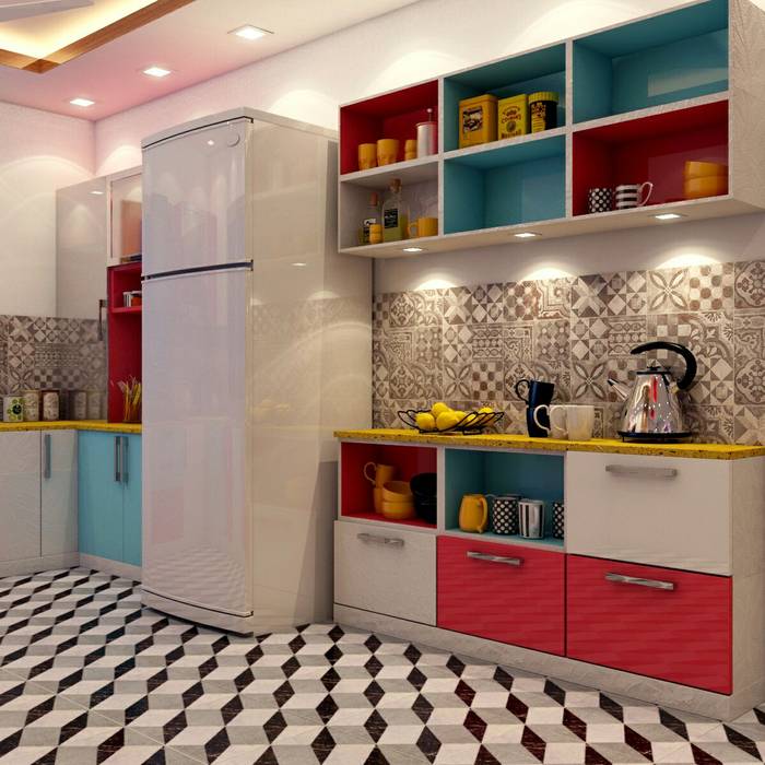 3 BHK Residential Interior Designing Project @ Howrah, Westbengal. , Creazione Interiors Creazione Interiors