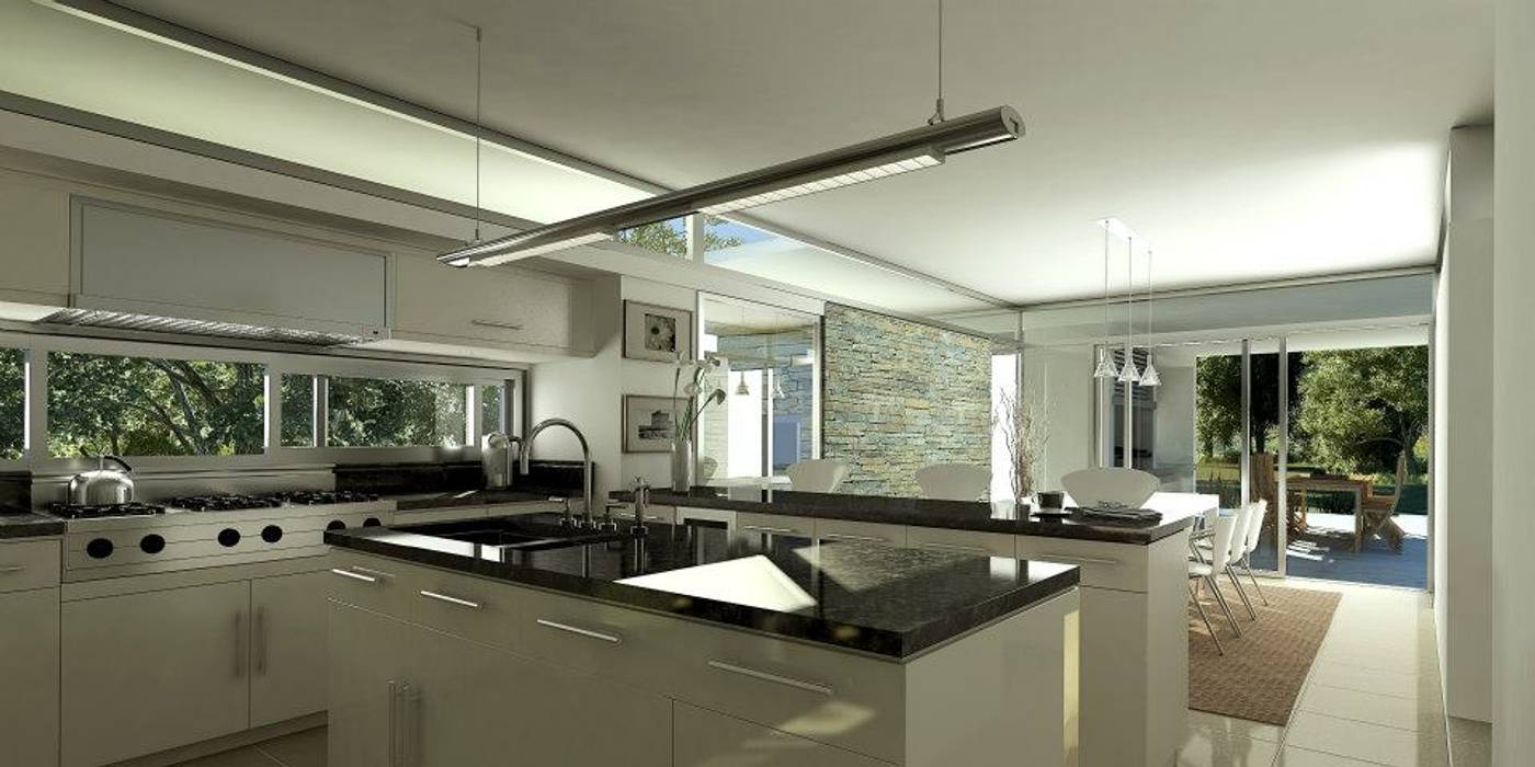 Vivienda en Grand Bell, AMADO arquitectos AMADO arquitectos Dapur Modern