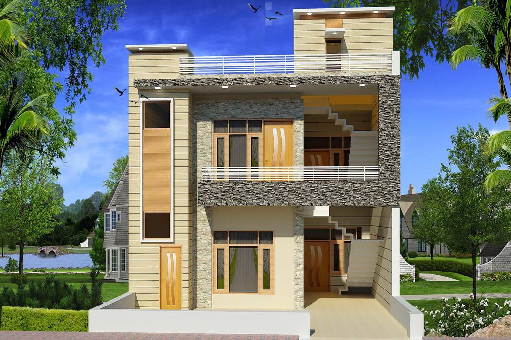 Construction / Civil Work, S.R. Buildtech – The Gharexperts S.R. Buildtech – The Gharexperts Asian style houses