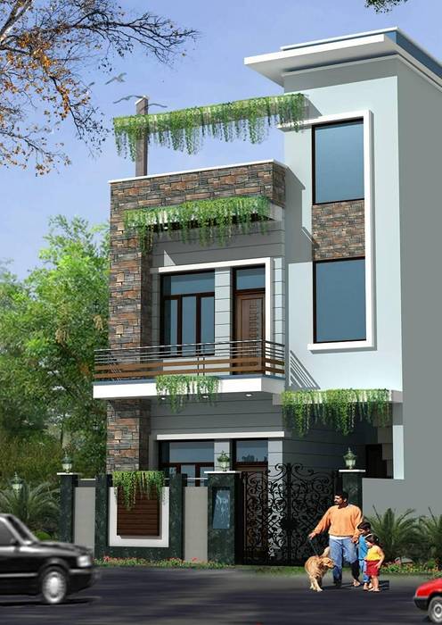 Construction / Civil Work, S.R. Buildtech – The Gharexperts S.R. Buildtech – The Gharexperts Asian style houses