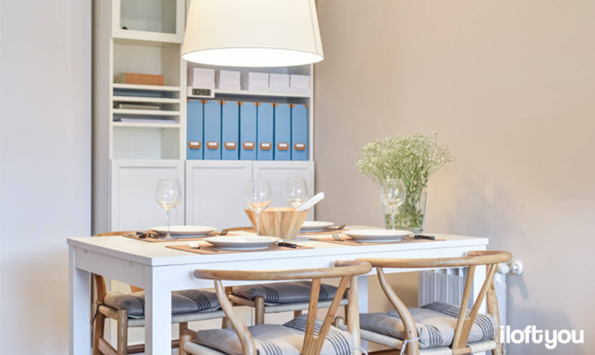 ¡Nuestro pequeño apartamento se convirtió en un lujoso hogar!, iloftyou iloftyou Modern Dining Room Tables