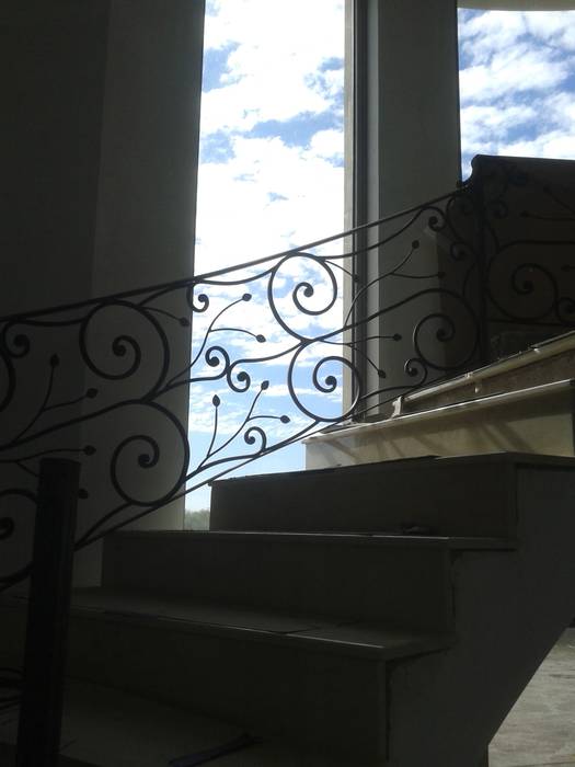 Baranda de Escalera, La Reja La Reja Balcones y terrazas clásicos Hierro/Acero