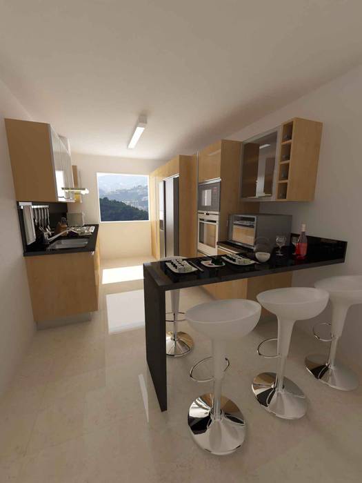 Cocinas modelo apartamentos evc opfa diseños y arquitectura cocinas