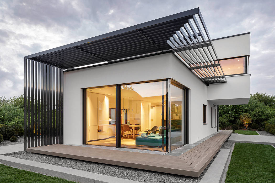 LUXHAUS Musterhaus München, Lopez-Fotodesign Lopez-Fotodesign Balcones y terrazas de estilo moderno