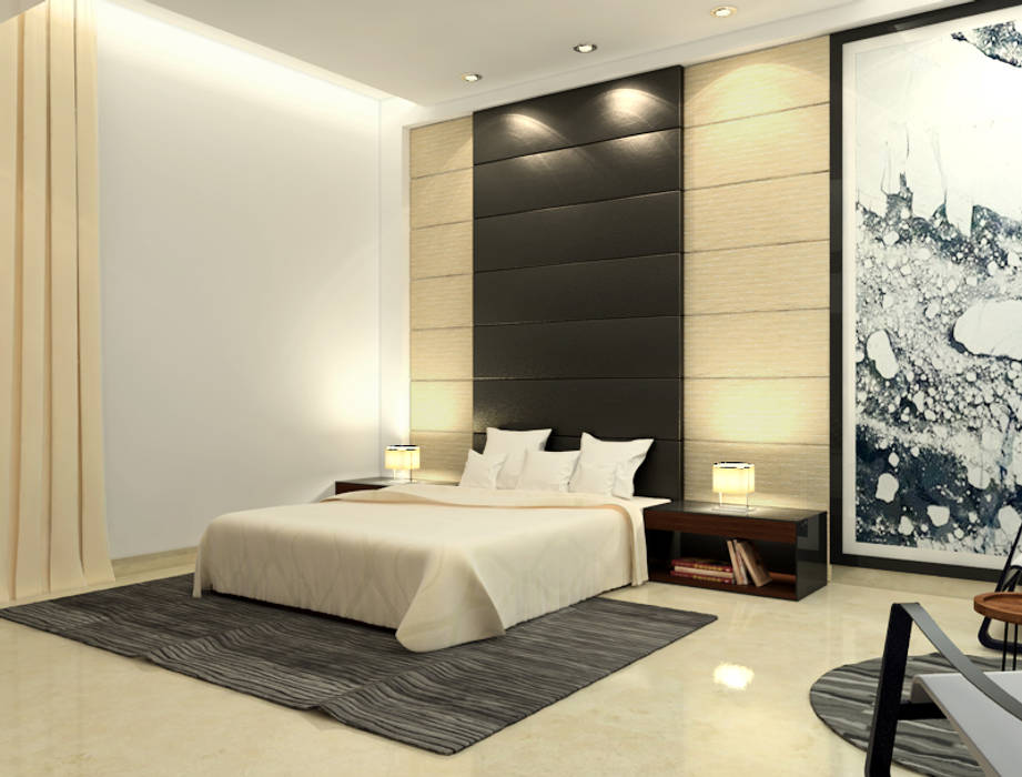 Suneja Residence, Space Interface Space Interface Modern style bedroom