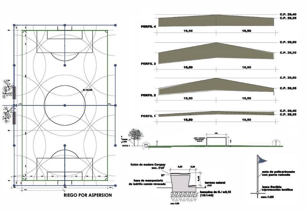 Cancha de Fútbol Kretz S.A, Dhena CONSTRUCCION DE JARDINES Dhena CONSTRUCCION DE JARDINES