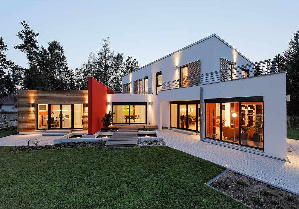 LUXHAUS Musterhaus Georgensgmünd, Lopez-Fotodesign Lopez-Fotodesign Moderne Häuser