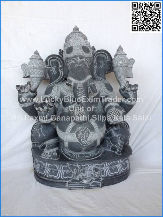 Sri Ganesa to Brisbane, Australia​ LuckyBlue Exim Trader Private Limited Other spaces Stone Sculptures