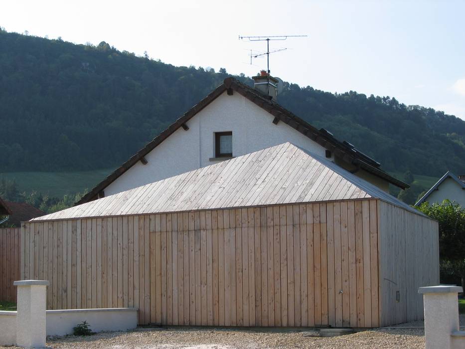 Extension de maison, Thierry Marco Architecture Thierry Marco Architecture Garajes y galpones de estilo moderno